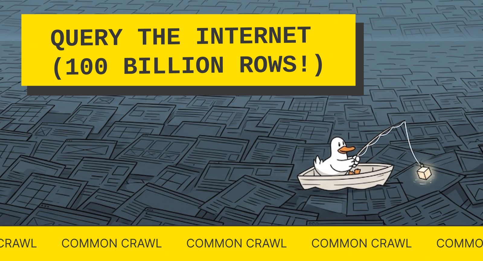 Querying the entire internet (100 billion rows!) with MotherDuck