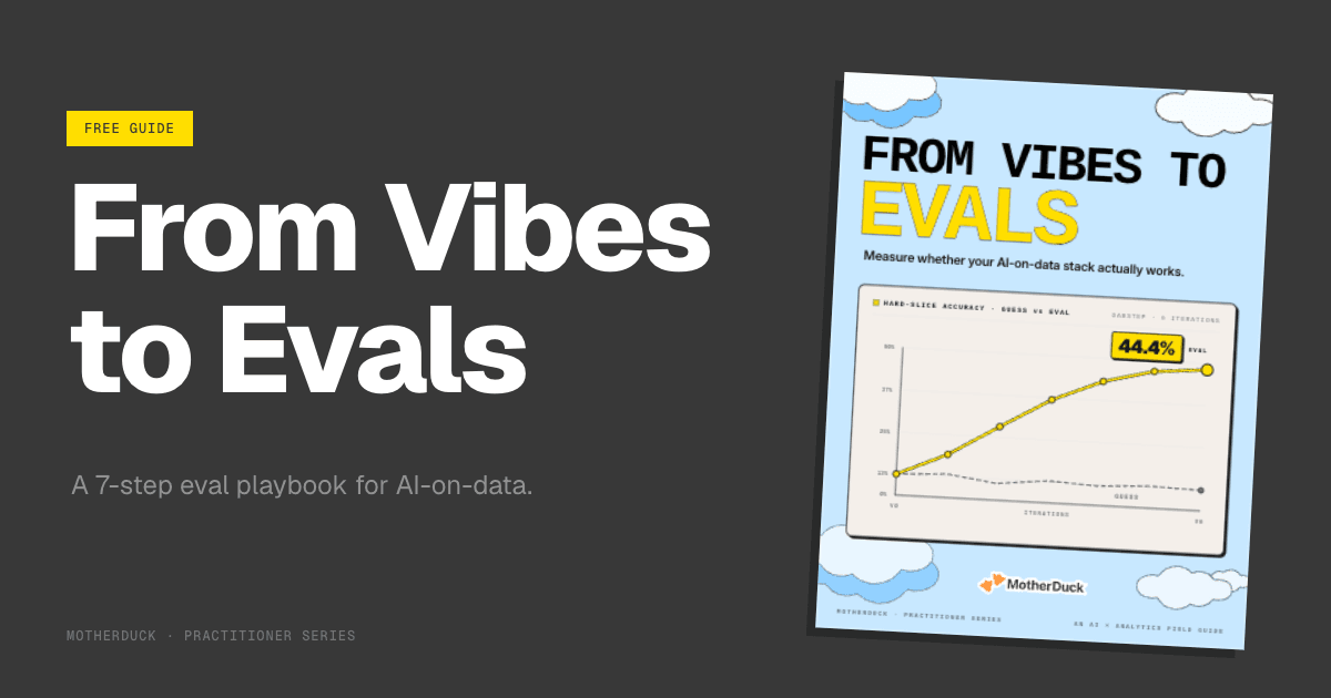 AI Analytics Eval Field Guide