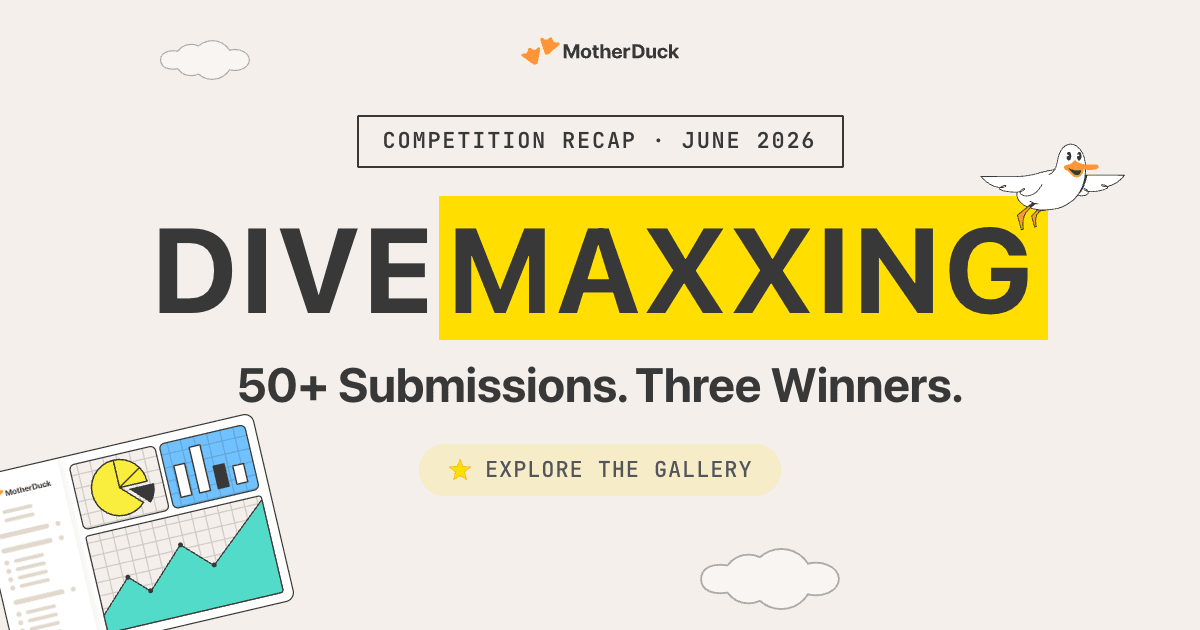 What Makes a Great Dive? The DiveMaxxing Winners | MotherDuck