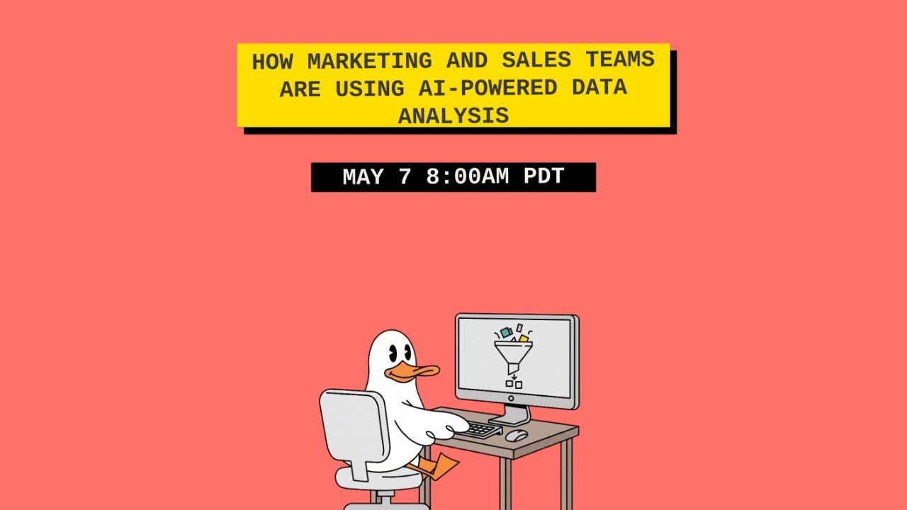 AI Data Analysis for Sales & Marketing Teams | MotherDuck | MotherDuck