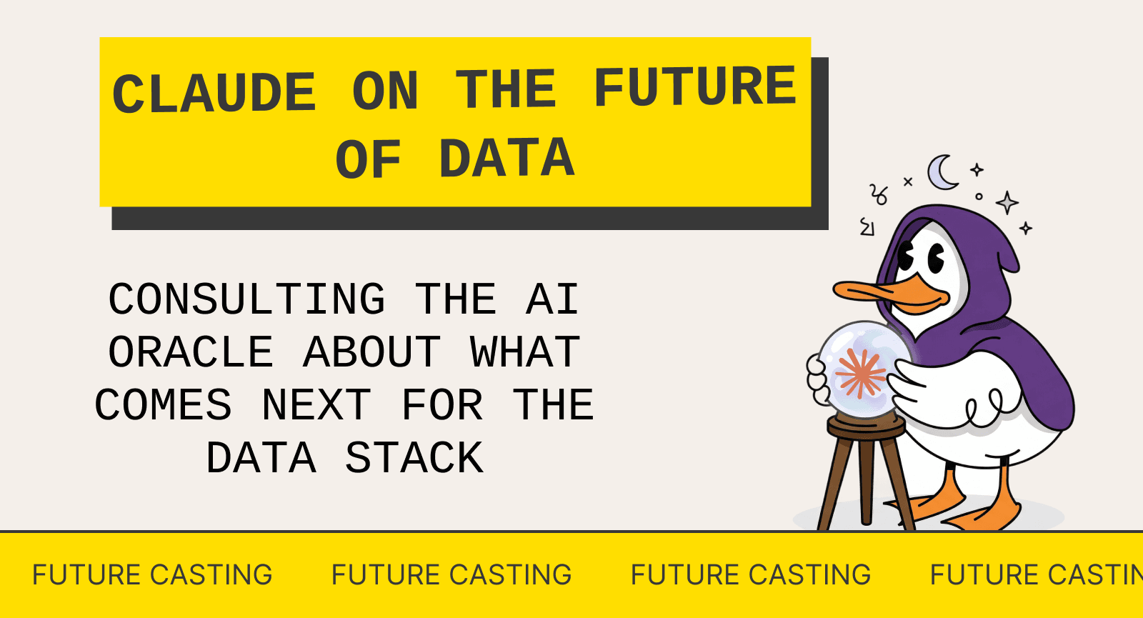 Consulting the Oracle: Claude on the Future of Data