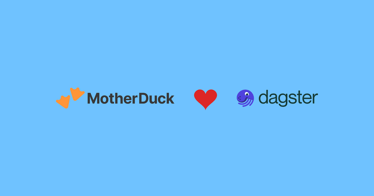 Dagster + MotherDuck Integration | DuckDB Analytics