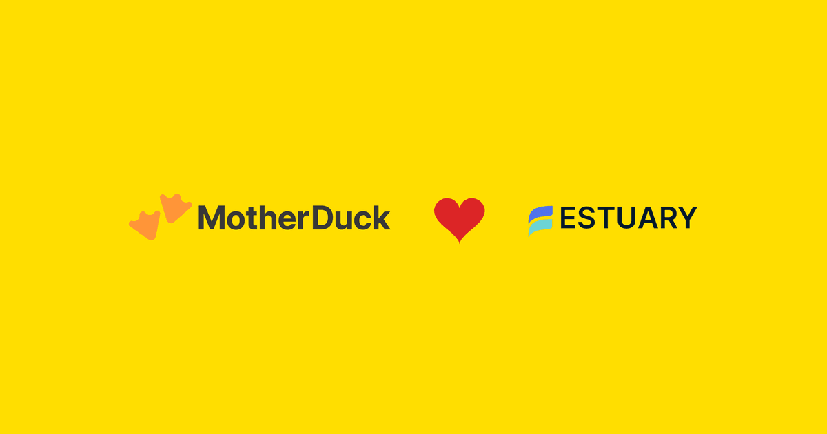 Estuary + MotherDuck Integration | DuckDB Analytics