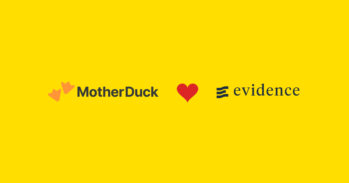 Evidence + MotherDuck Integration | DuckDB Analytics