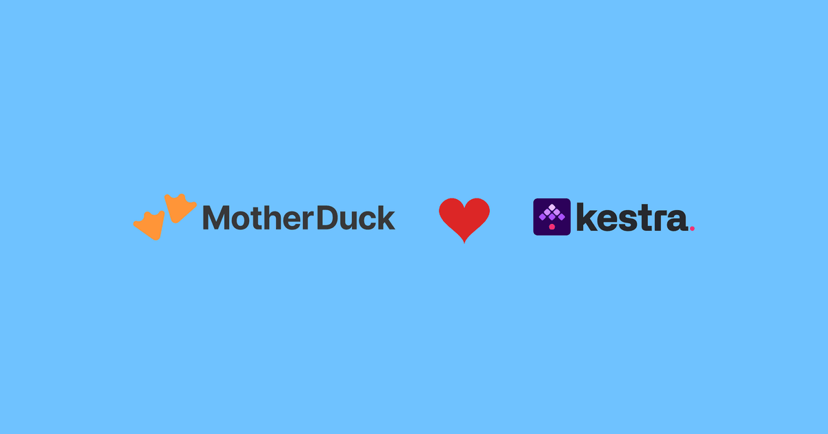 Kestra + MotherDuck Integration | DuckDB Analytics