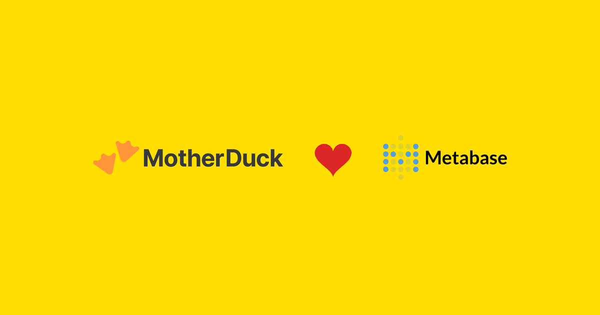 Metabase + MotherDuck Integration | DuckDB Analytics
