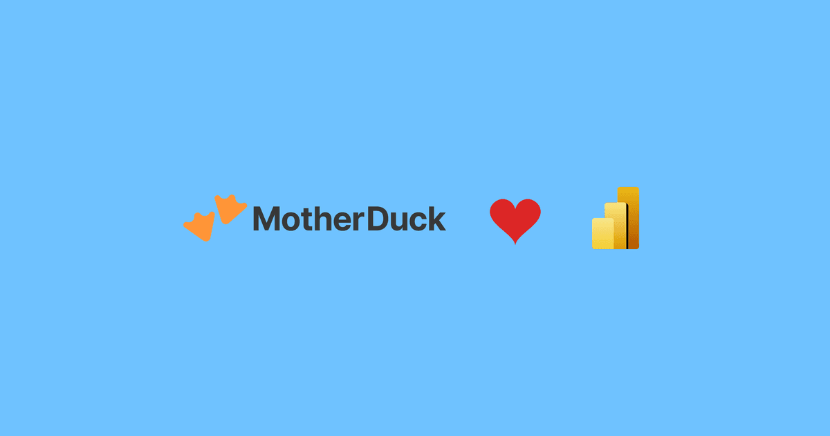 Microsoft Power BI + MotherDuck Integration | DuckDB Analytics