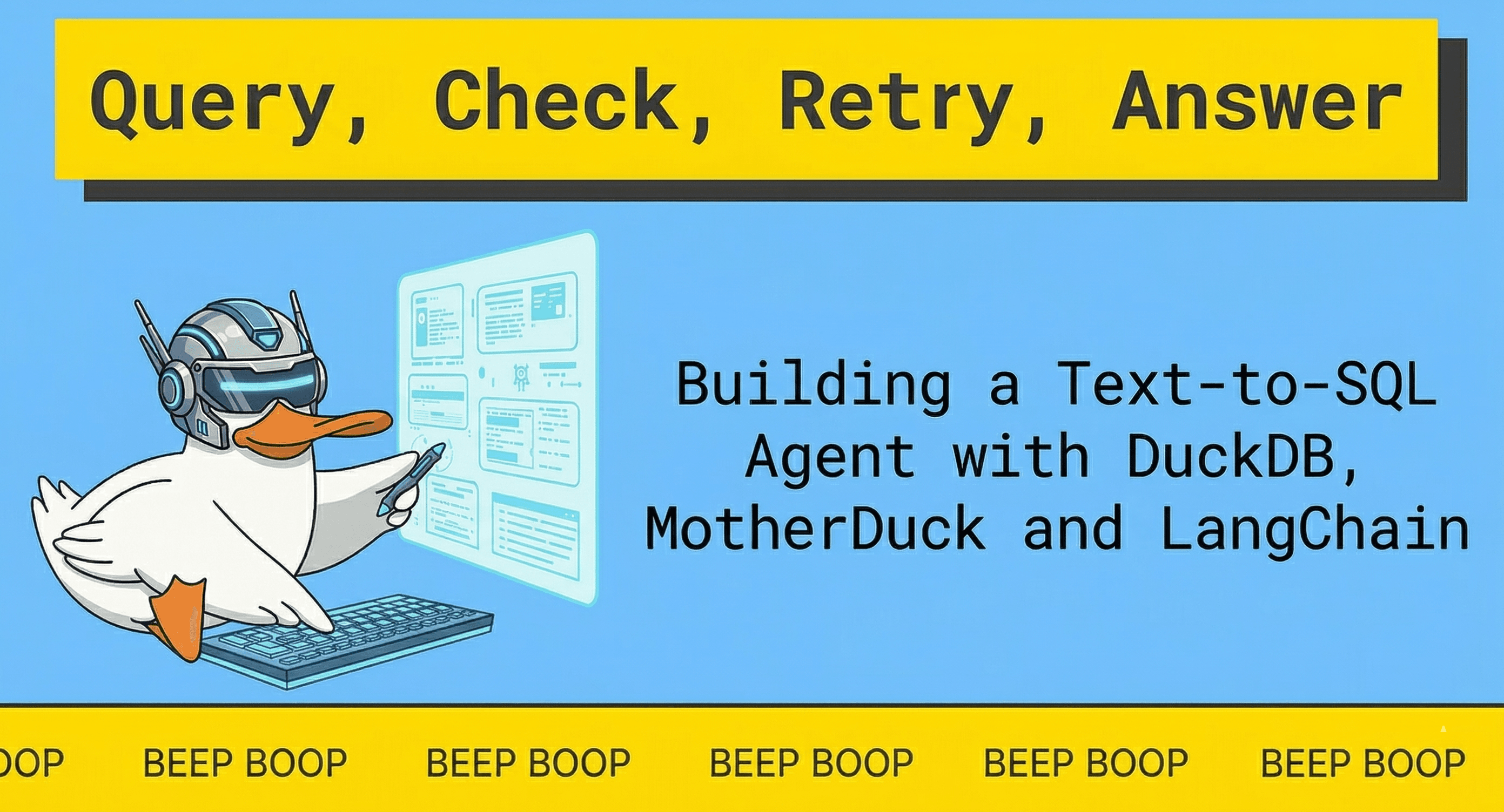 Build a LangChain SQL Agent with DuckDB and MotherDuck